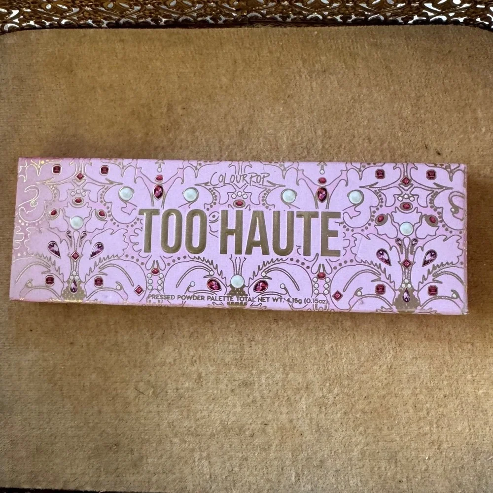 ColourPop Too Haute Pressed Powder Eyeshadow Palette Pink Magenta 5-Pan New‎